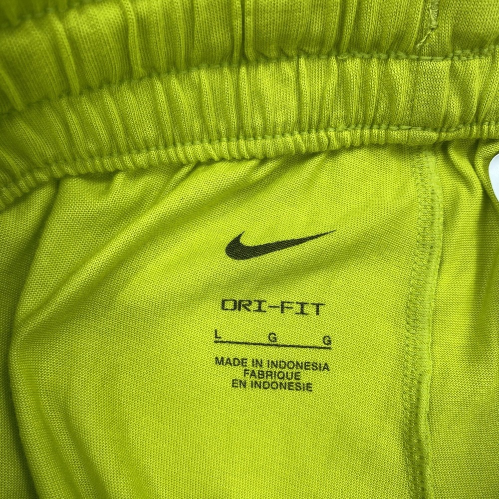 Nike Dri-Fit Girls Shorts Size Youth large High Rise Knit Green DX4965 - Picture 5 of 8